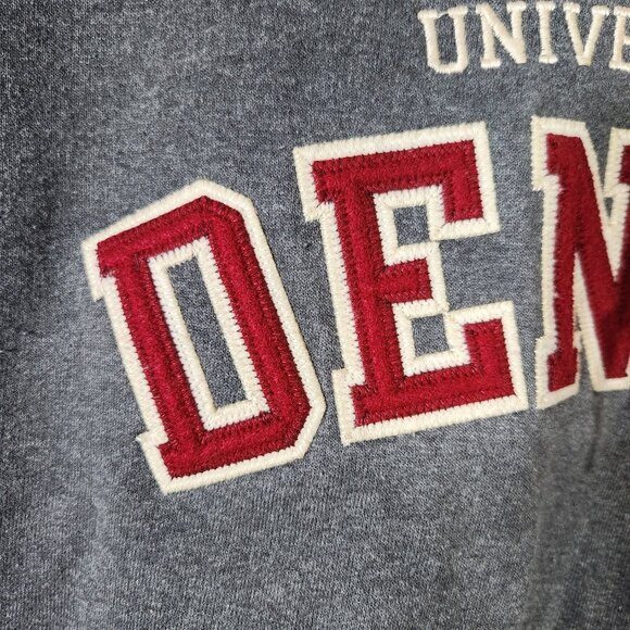 Champion University of Denver Grey Hoodie Sweatshirt Size M - Picture 5 of 12